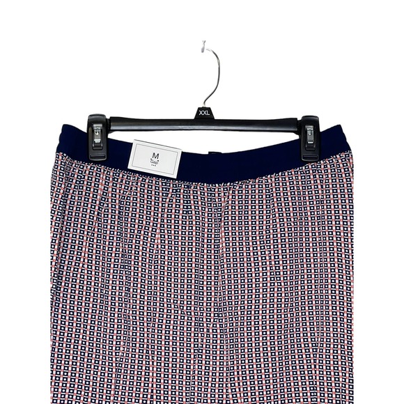 Gap Women's Skirt Retro Look Geo Print Drawstring Short Stretch White Medium NWT - Picture 6 of 8